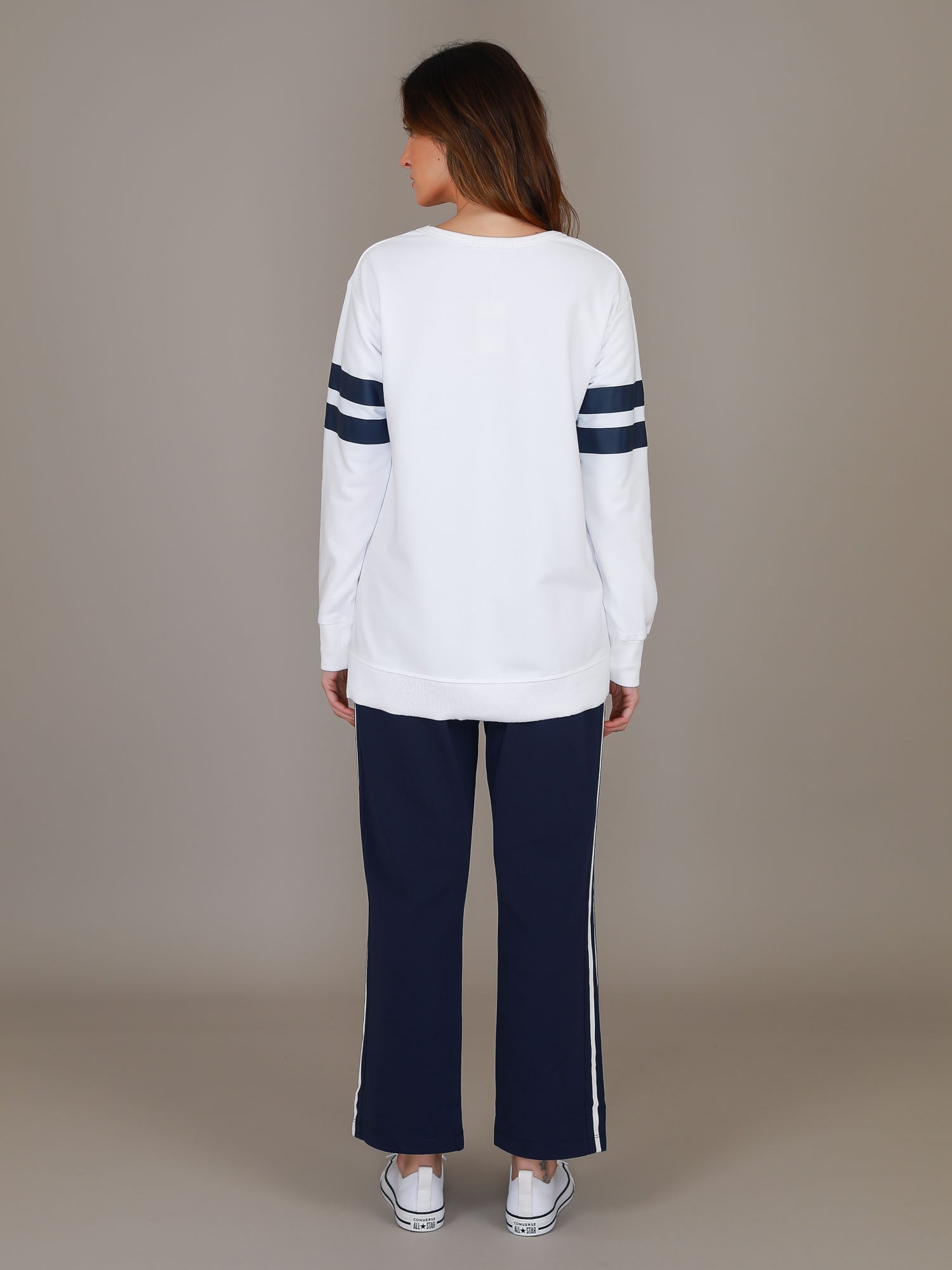 navy stripe sweatshirt #color_white