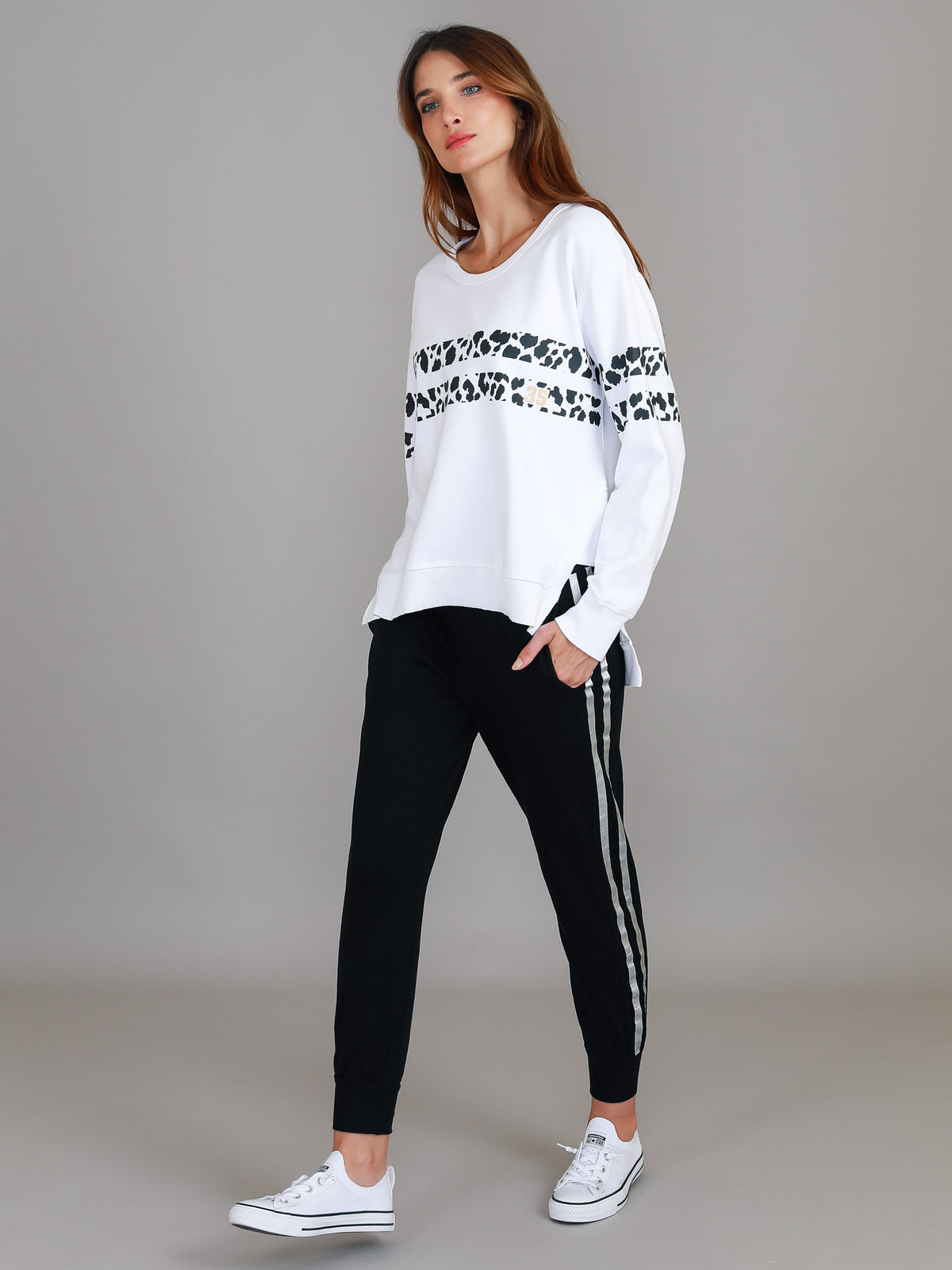white leopard sweatshirt