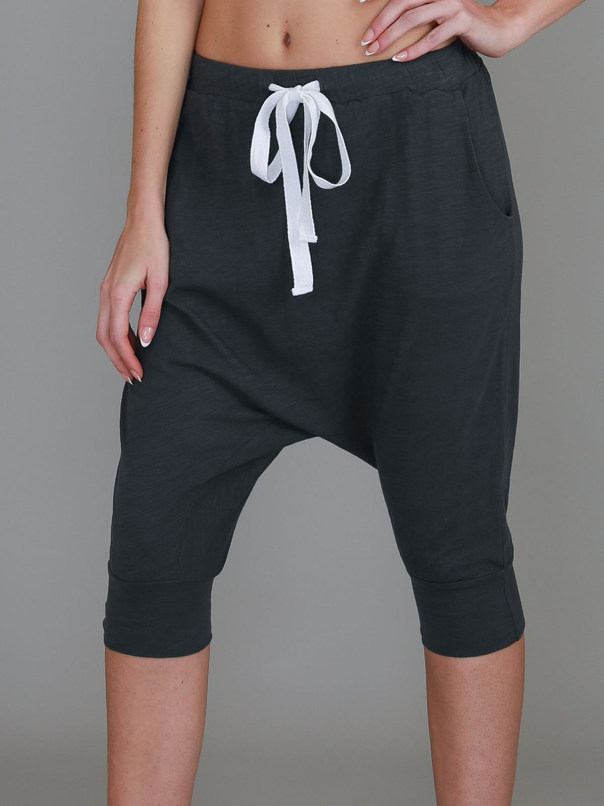 Taylor Drop Crotch Jogger Shorts