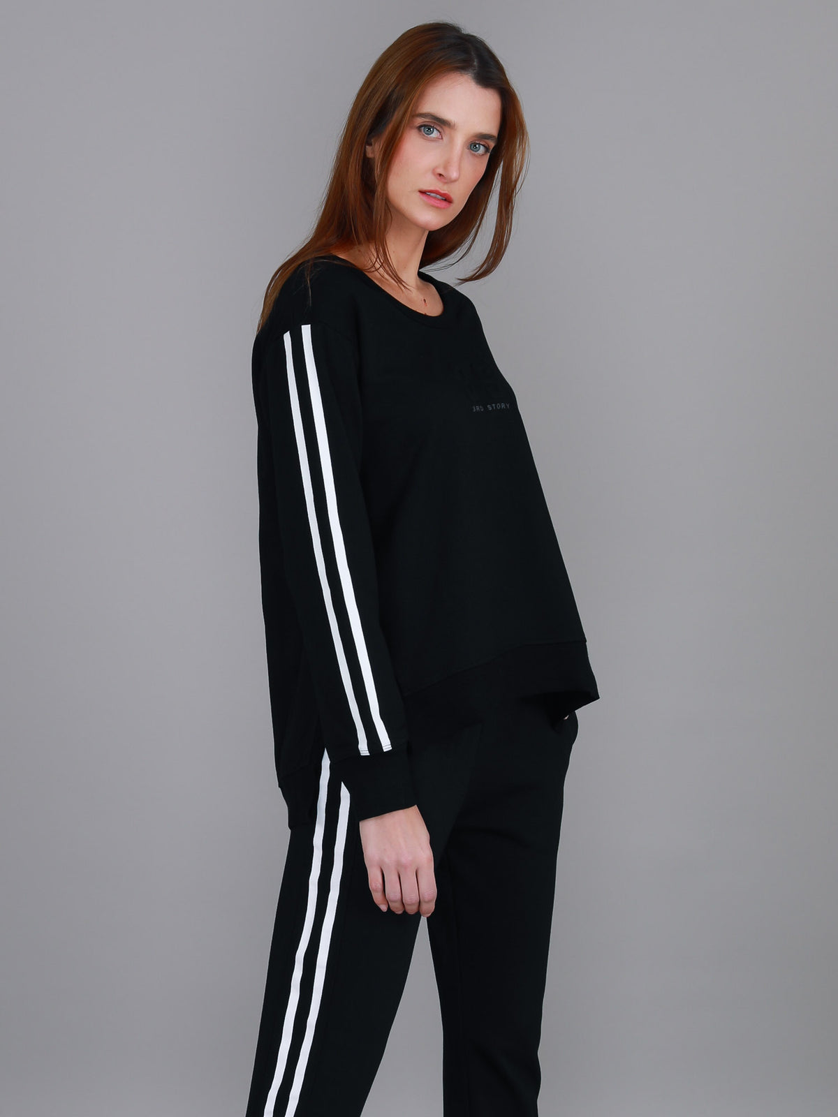 Jamie Two-Stripes Print Sweatshirt