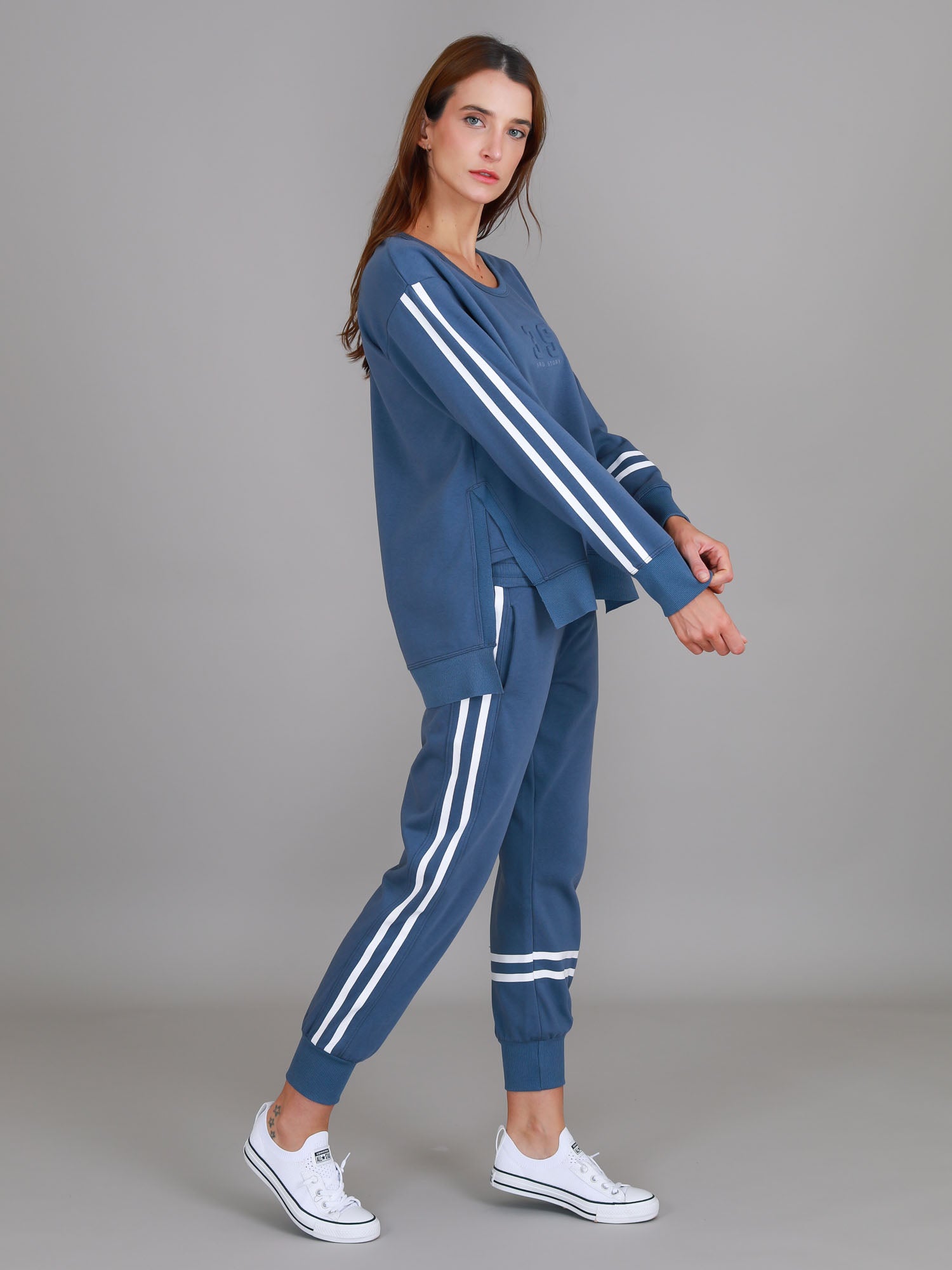 womens tracksuit set #color_blue stone