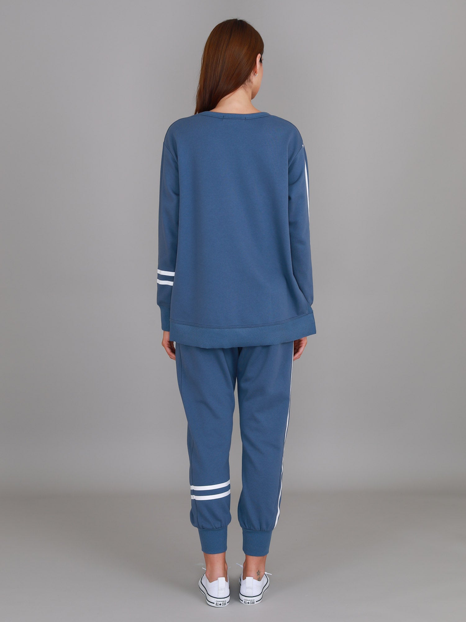 matching tracksuit set #color_blue stone