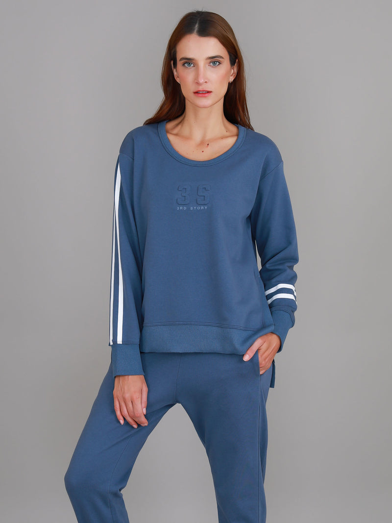 tracksuit set womens #color_blue stone