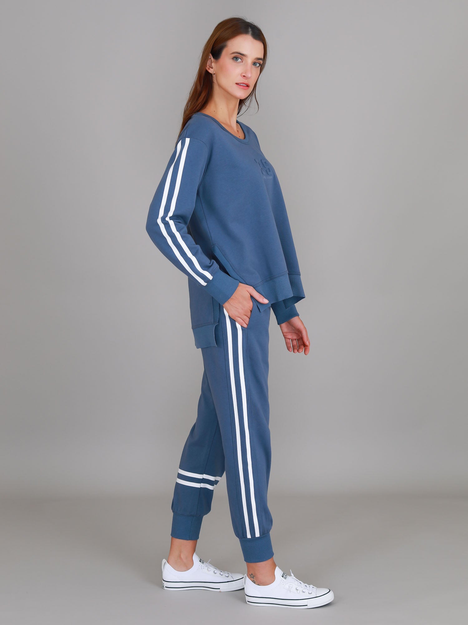 two piece tracksuit set #color_blue stone