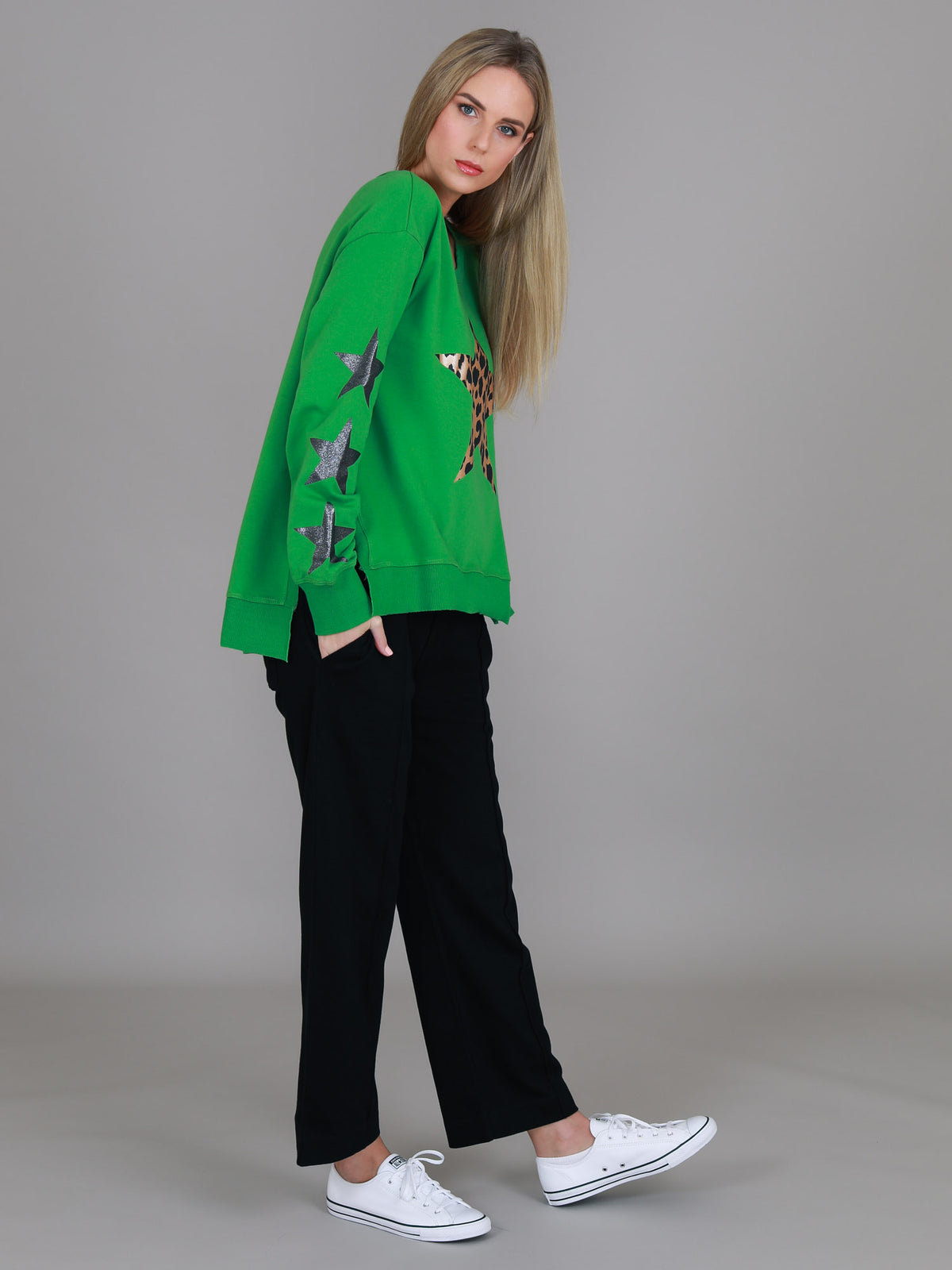 emerald green jumper