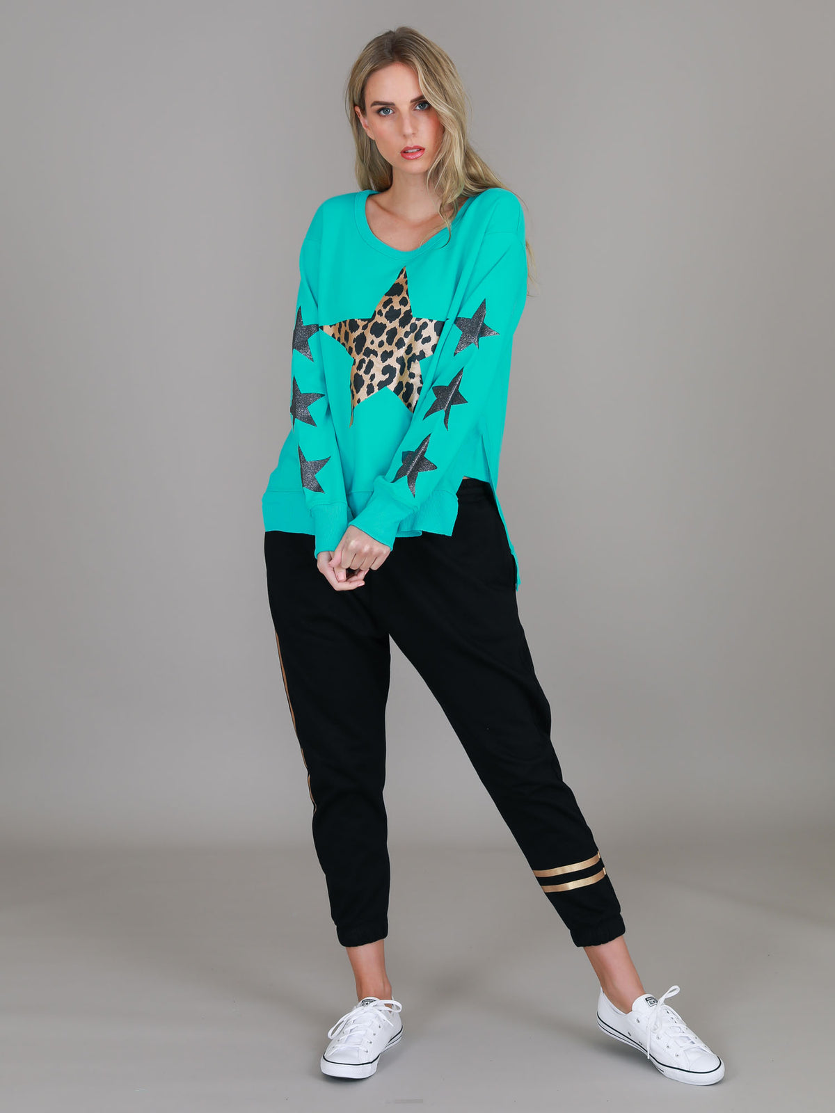 green women's sweater