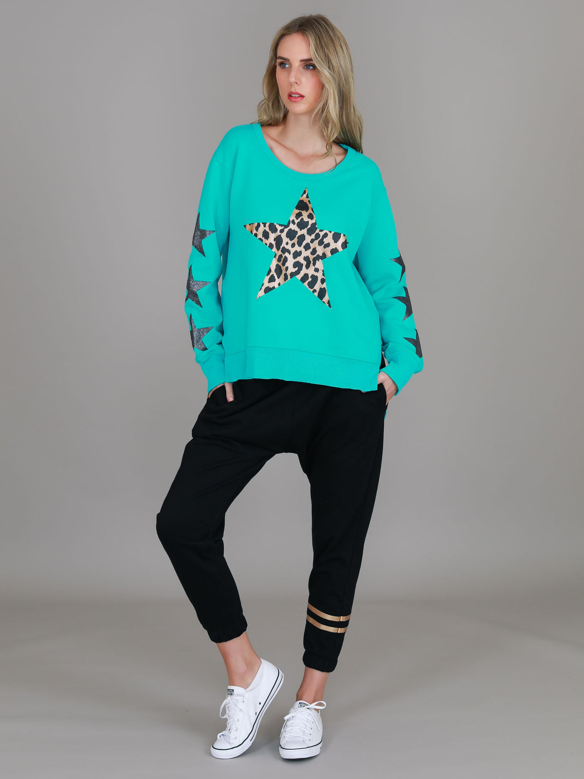 emerald green sweater