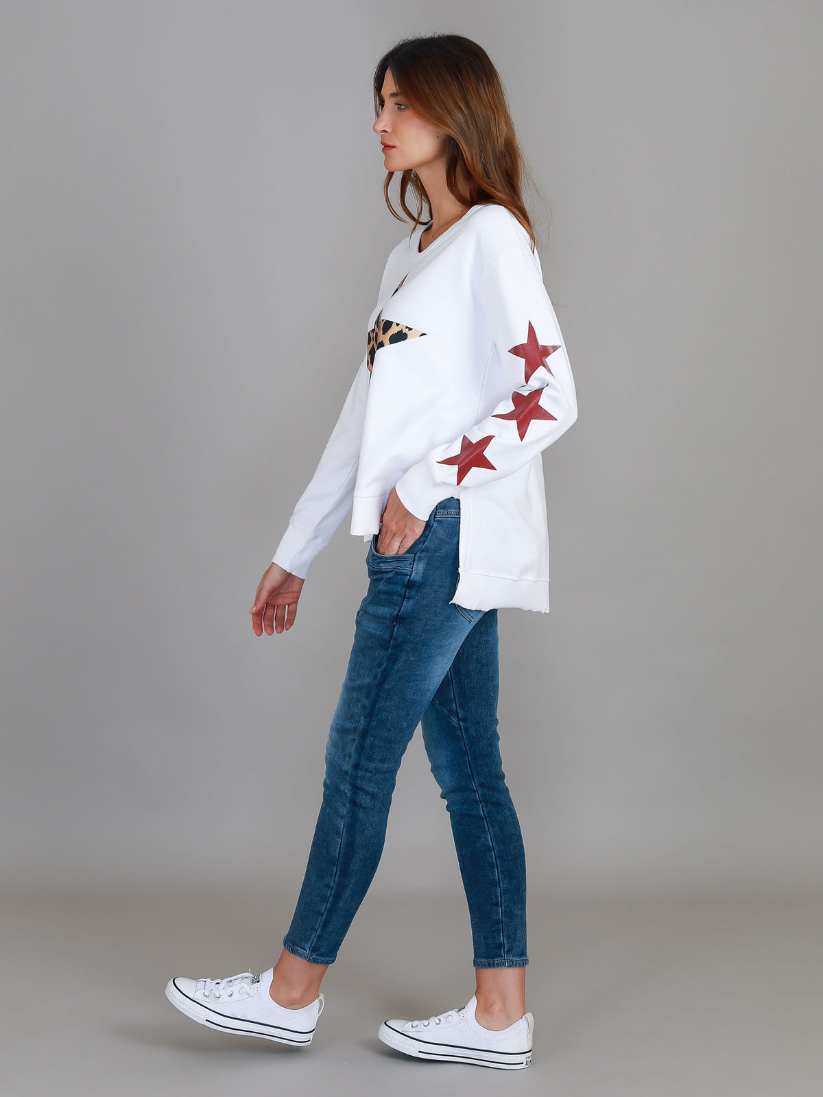 oversized white jumper