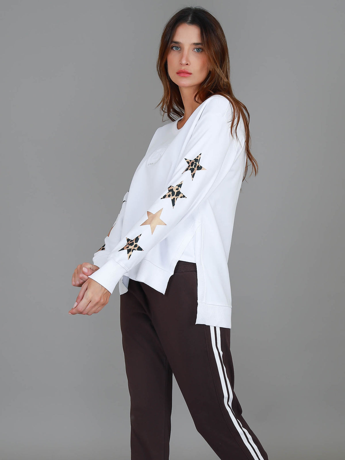 Rhodes Leopard Star Sweatshirt