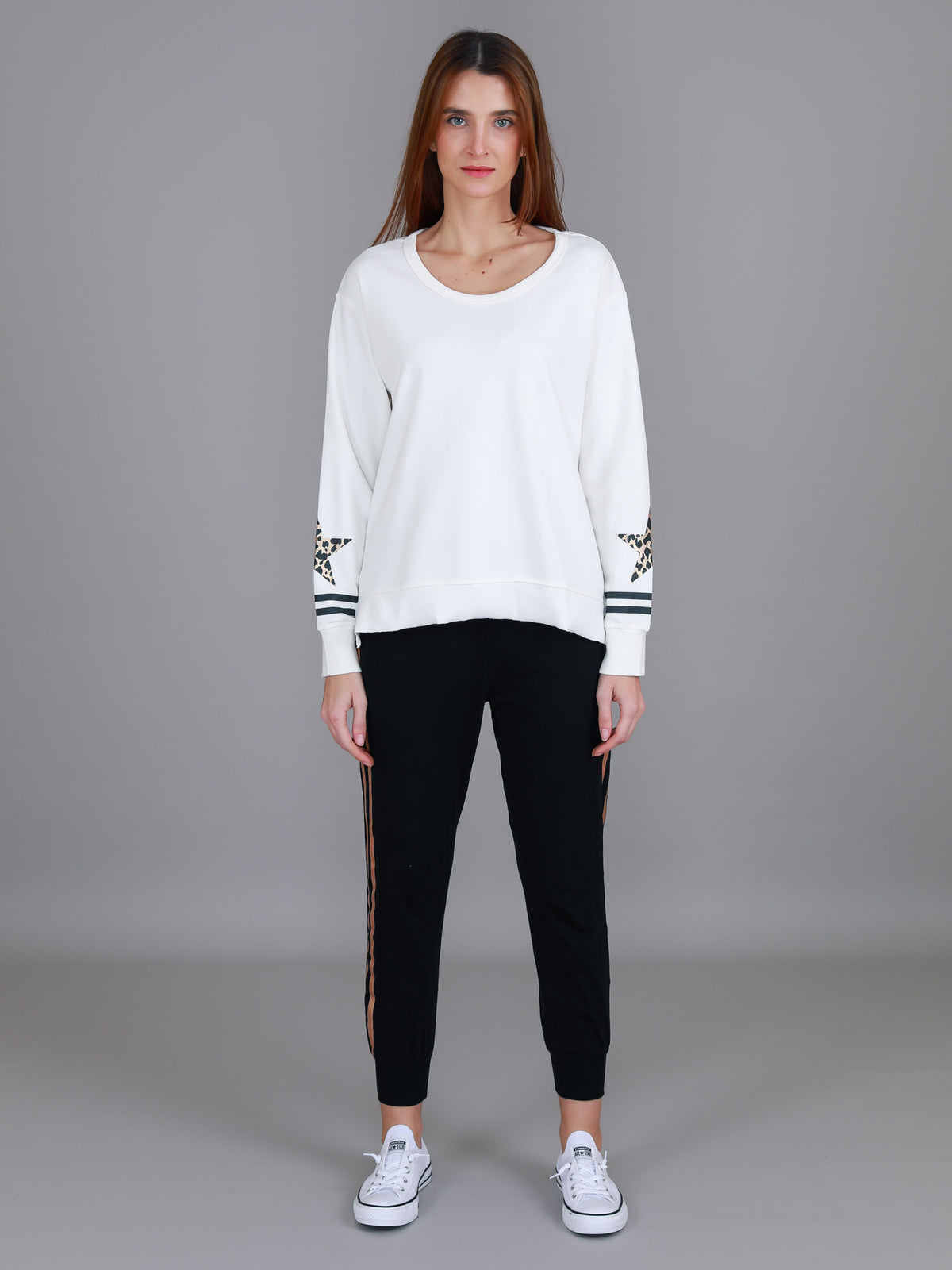 white cotton jumper