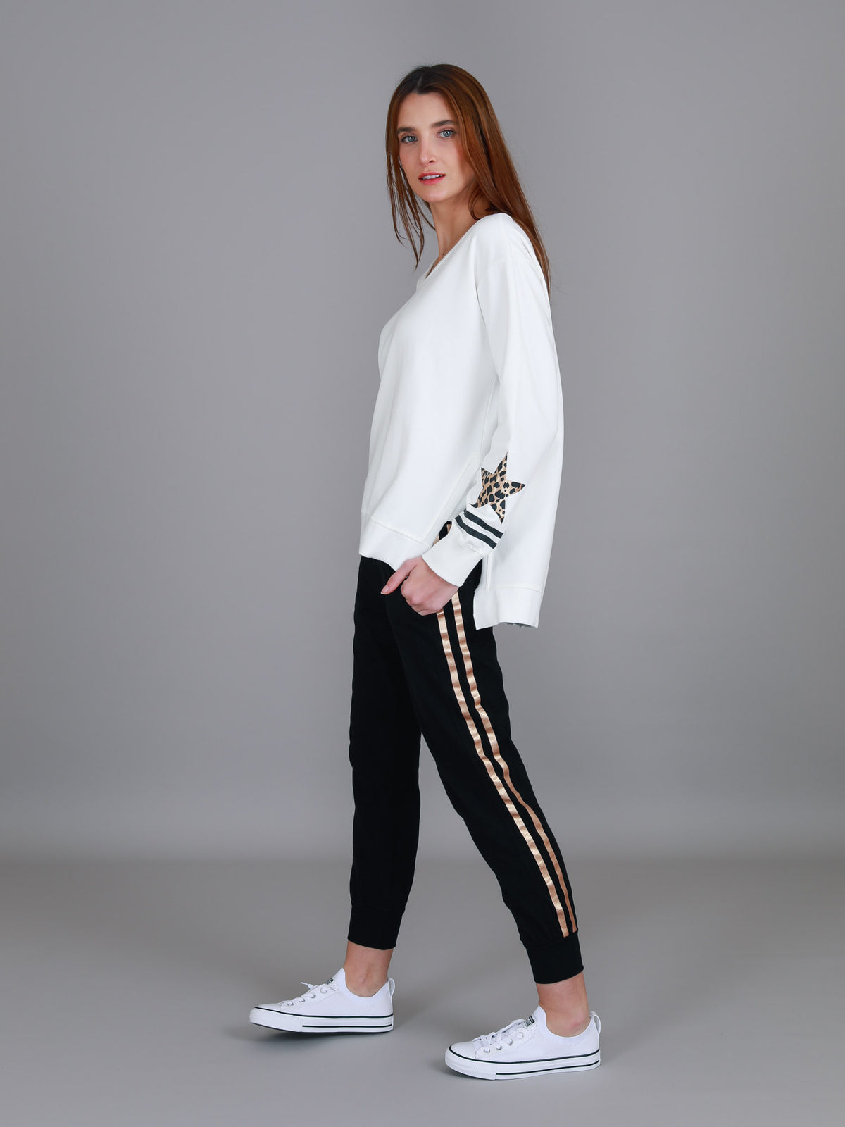 plain white jumper