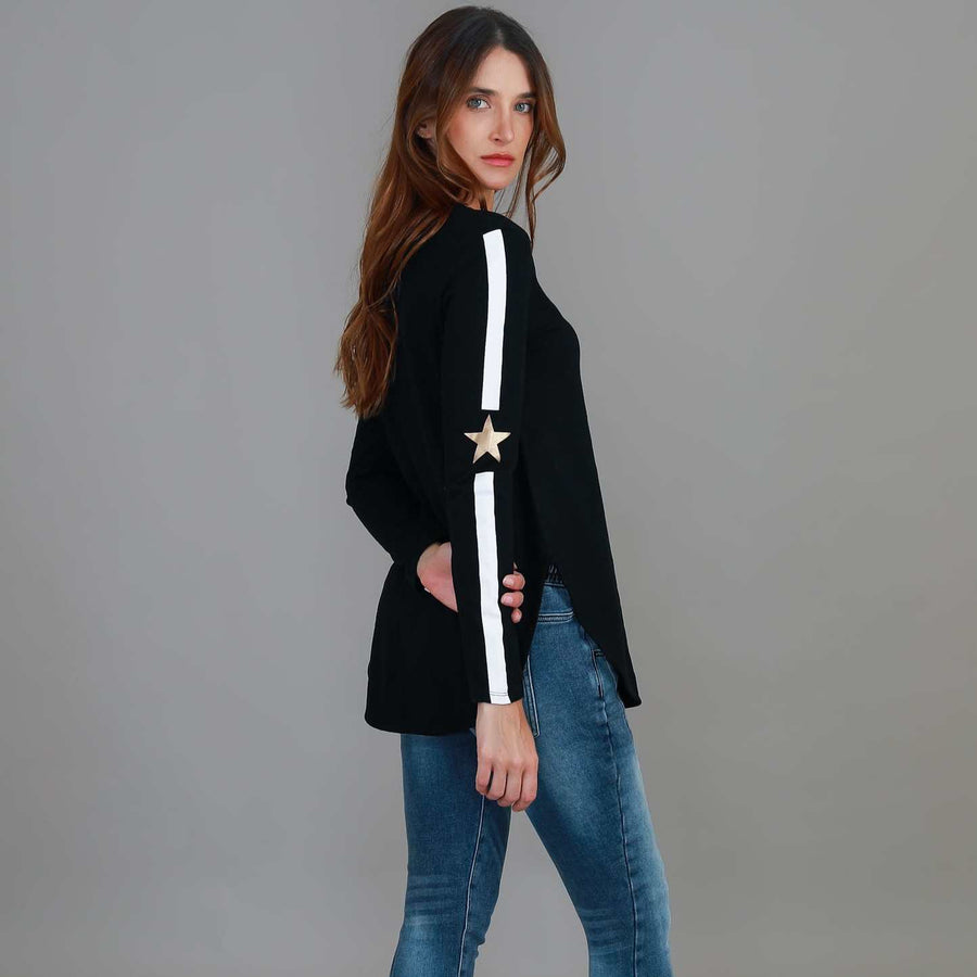 Junee Curved Hem T Shirt size guide