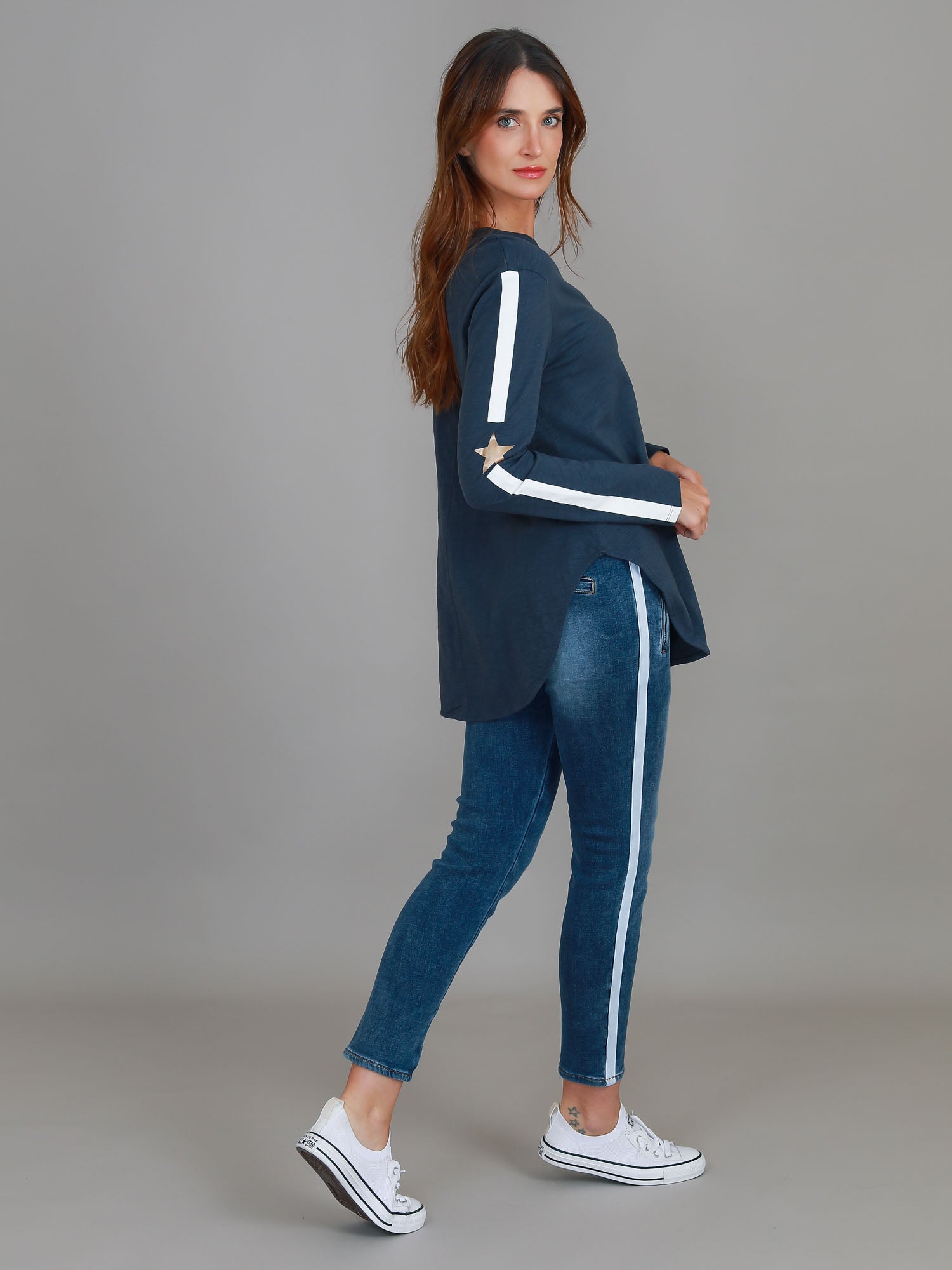 navy top womens #color_indigo