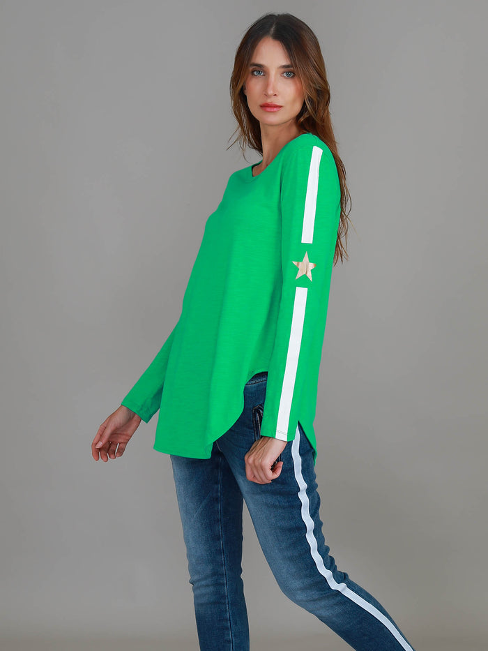 Junee Curved Hem T Shirt