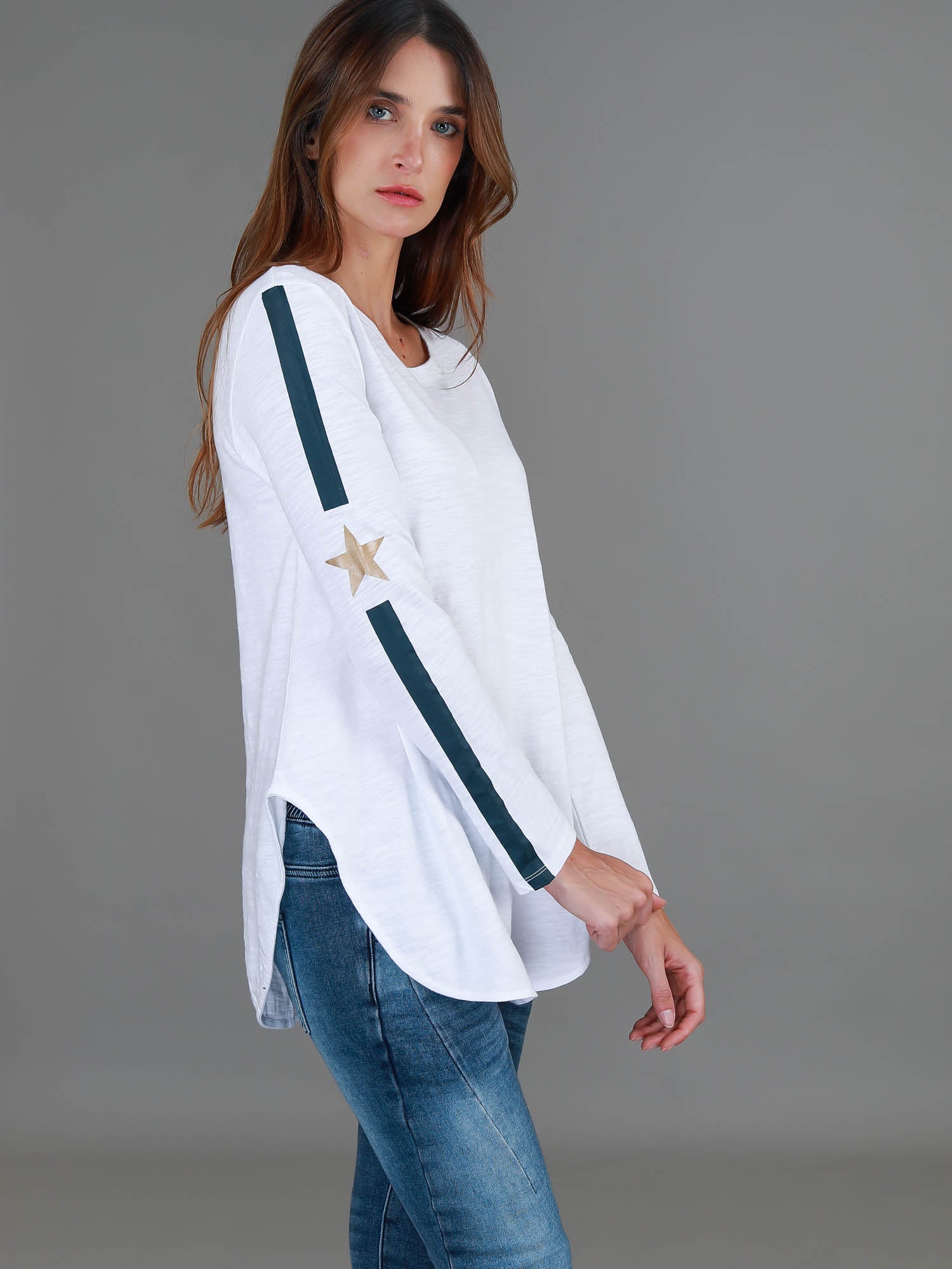 white long sleeve shirt women #color_white