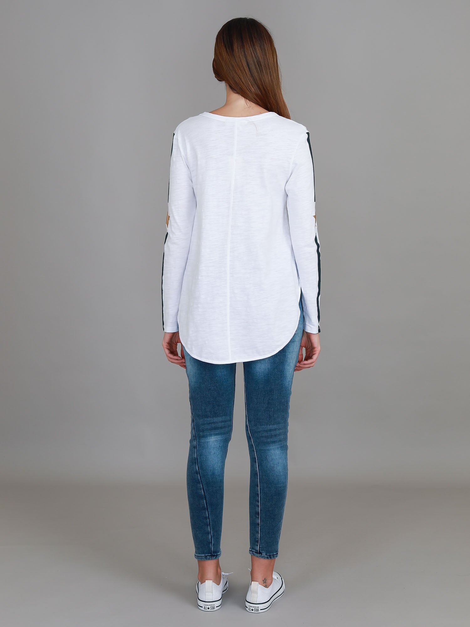 plain white long sleeve top #color_white