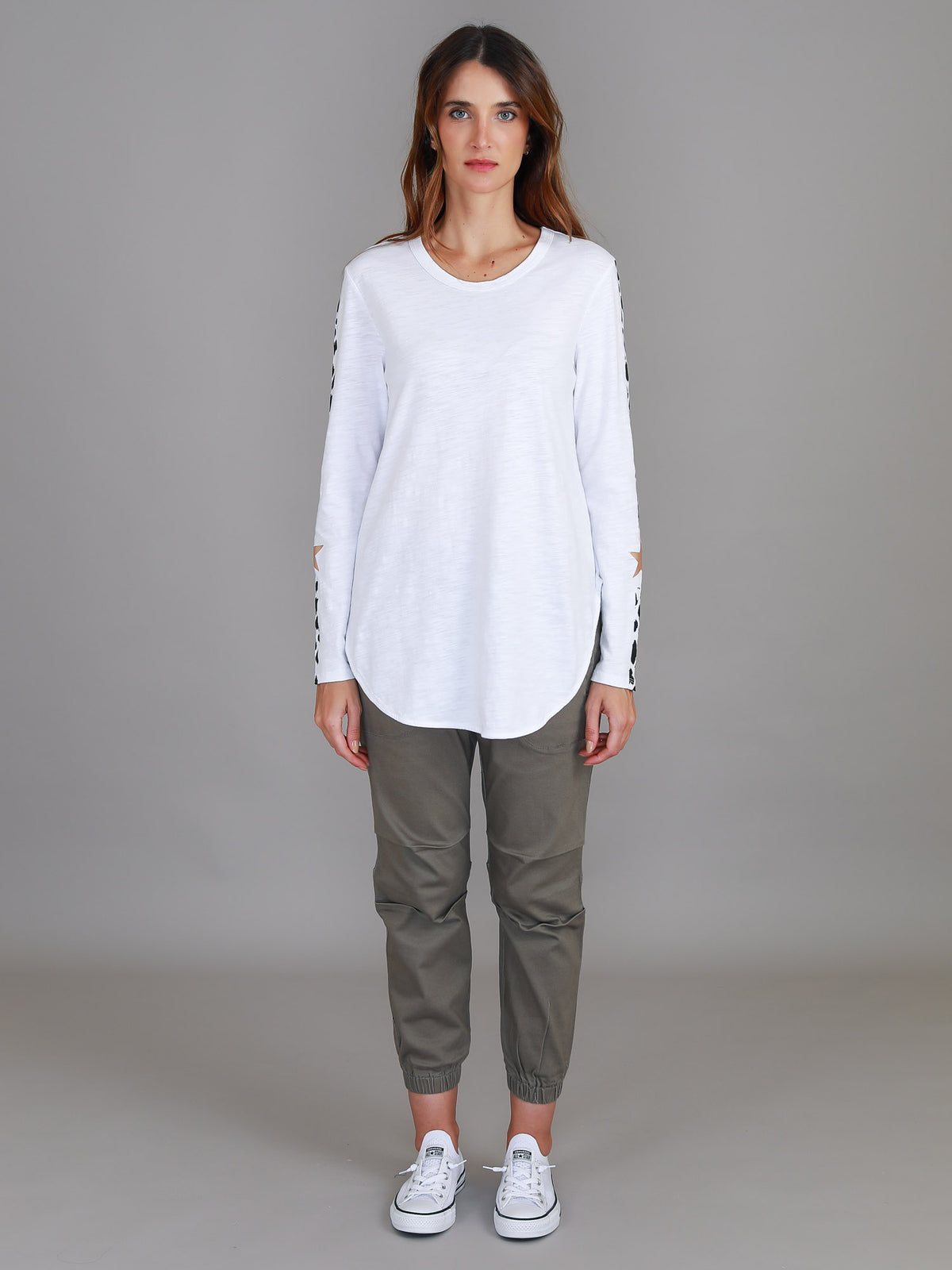 white leopard long sleeve tee