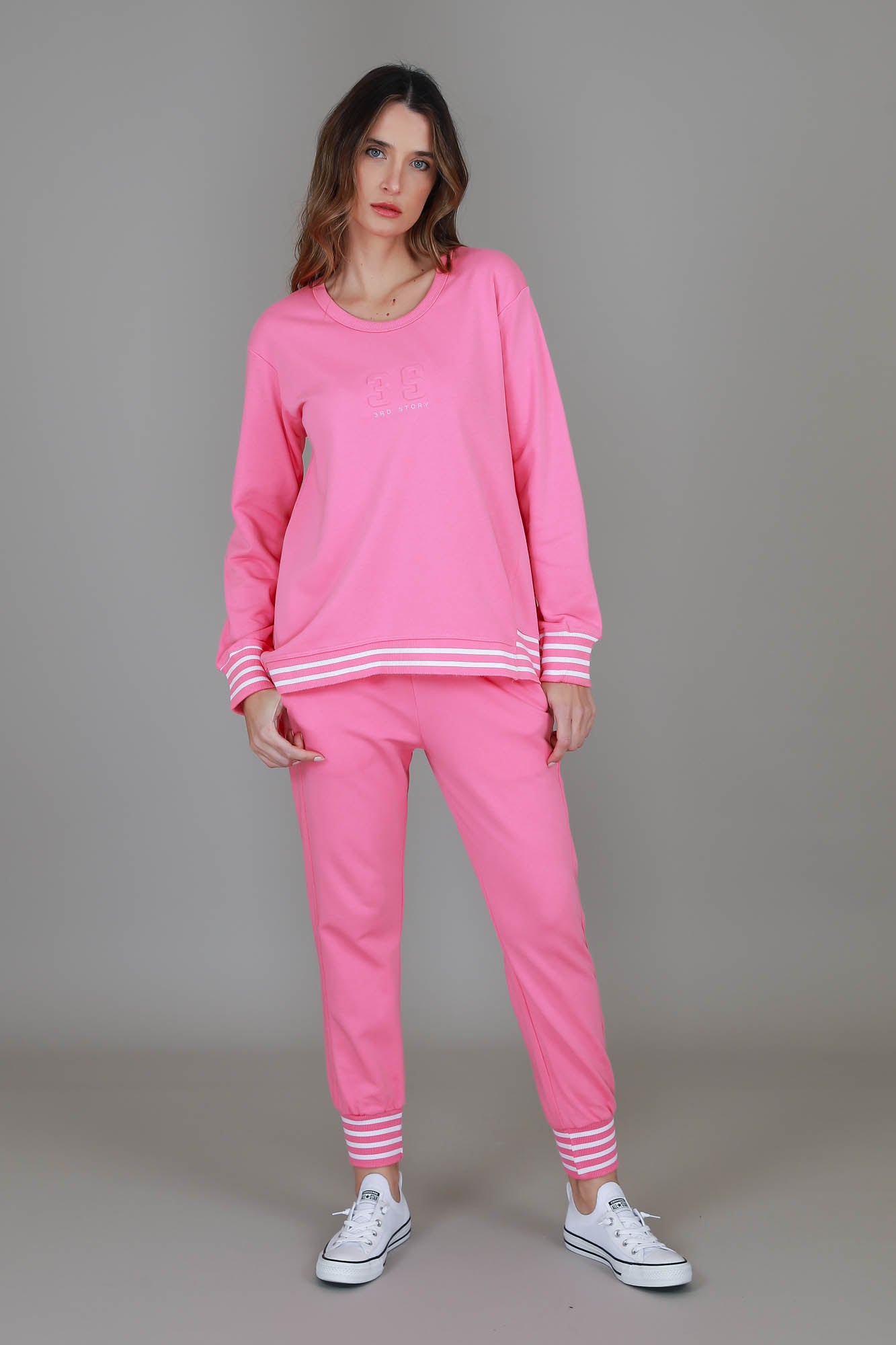 pink logo sweatshirt #color_pop pink