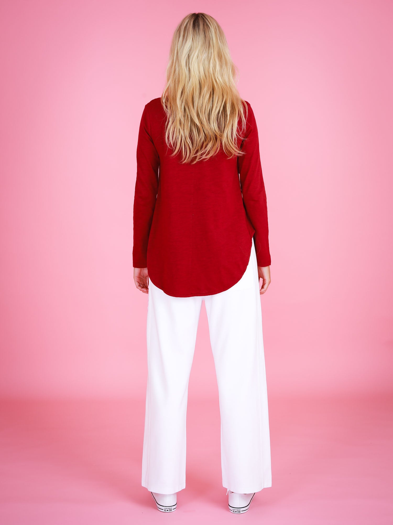 long length t shirts women's #color_cranberry