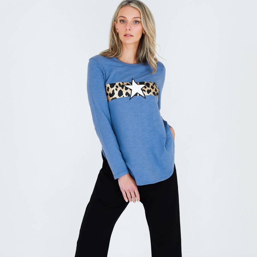 Alvie Leopard Print Long Sleeve T Shirt size guide