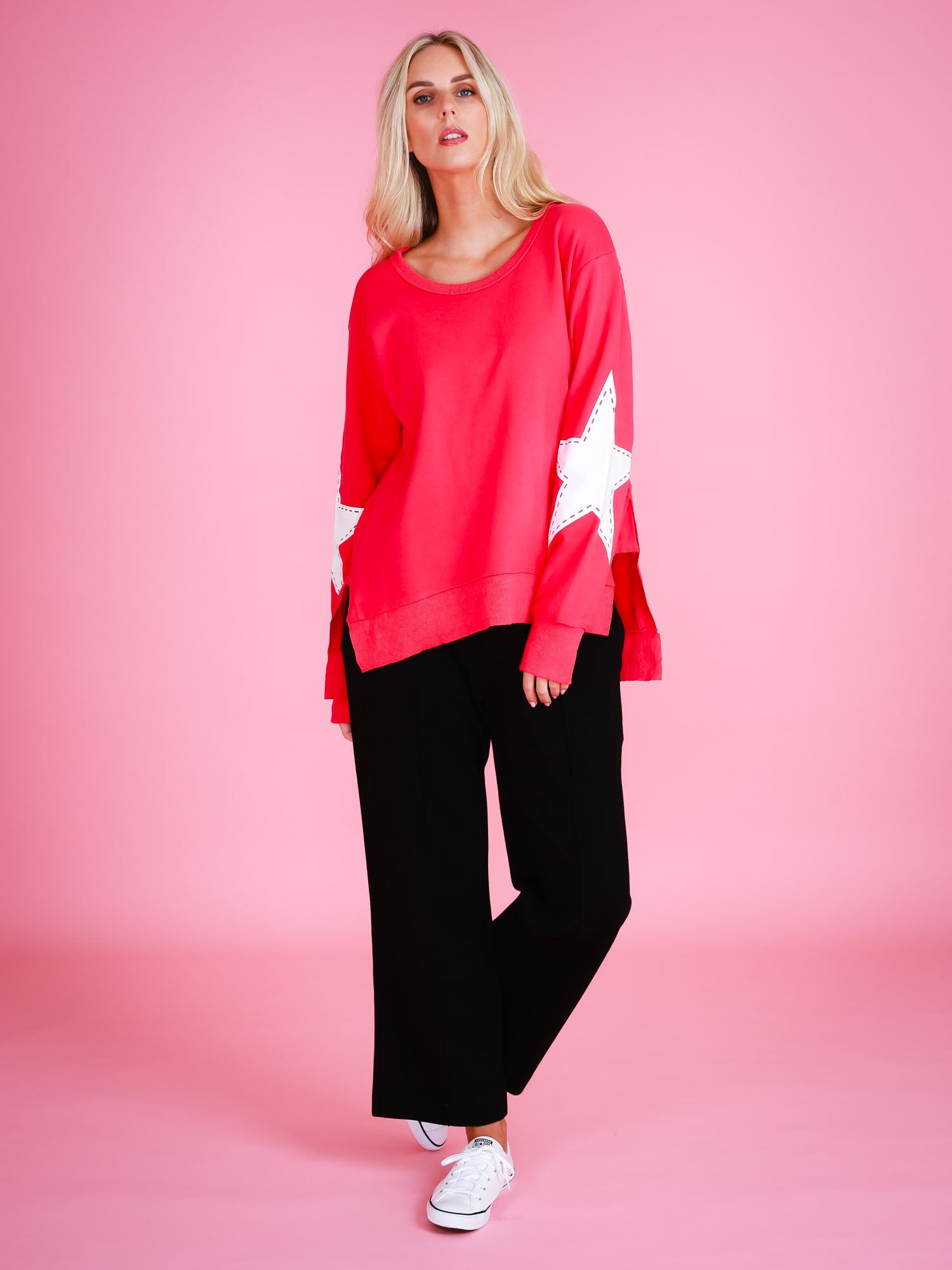 holiday sweater #color_pink flash 