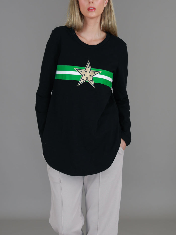 Jolie Gold Star Long Sleeve T Shirt