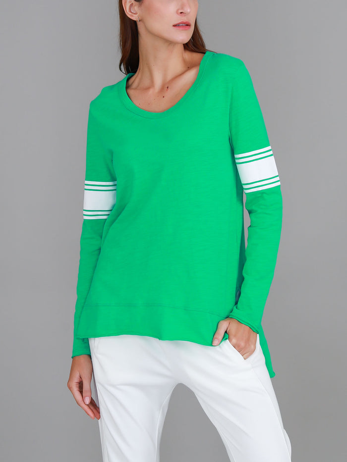 Carmel Contrasting Band Long Sleeve T Shirt