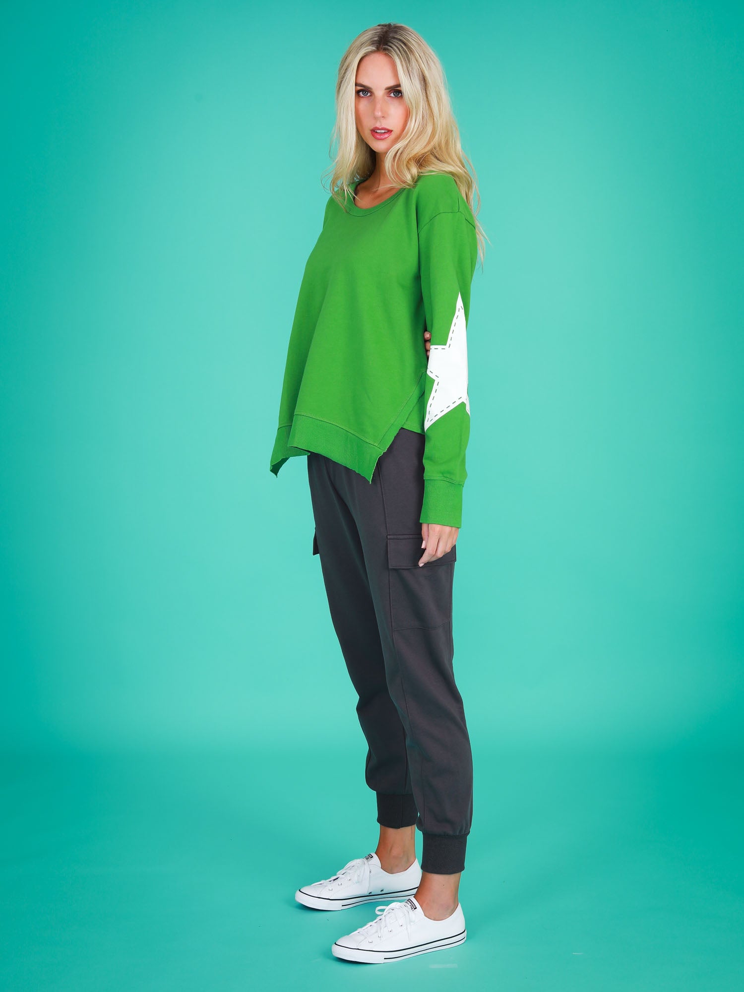 green sweater #color_nephrite
