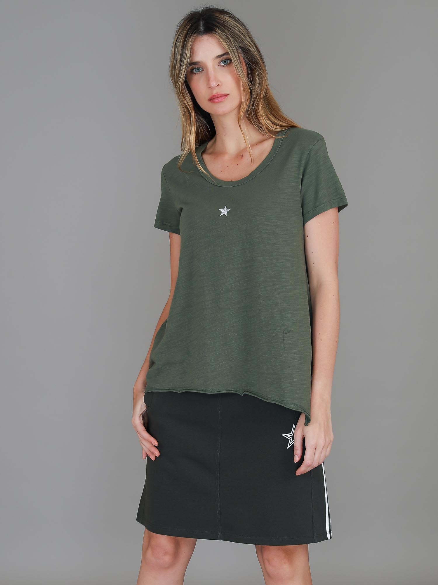 womens green tshirt #color_khaki