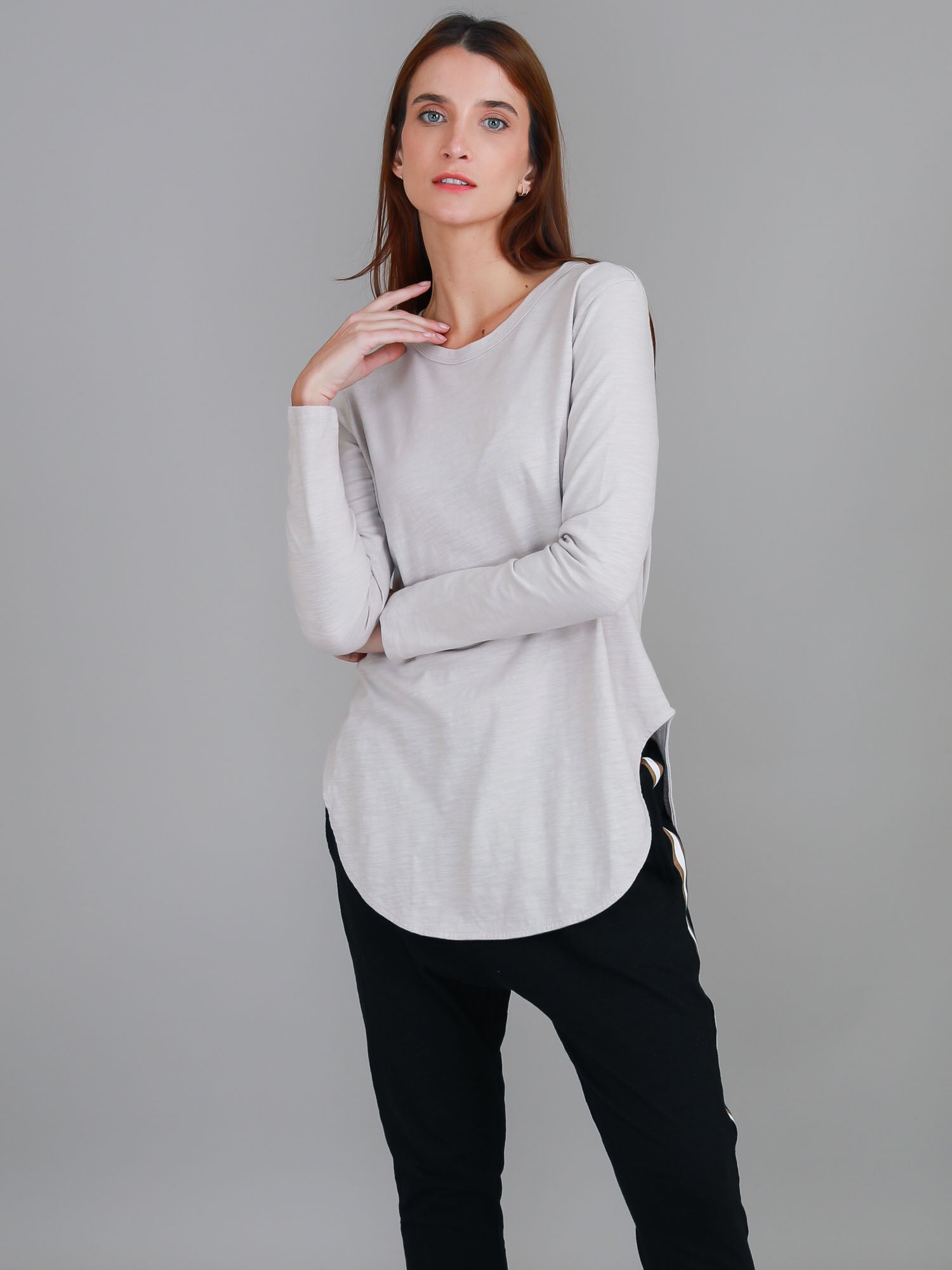 womens longline t-shirts #color_angora