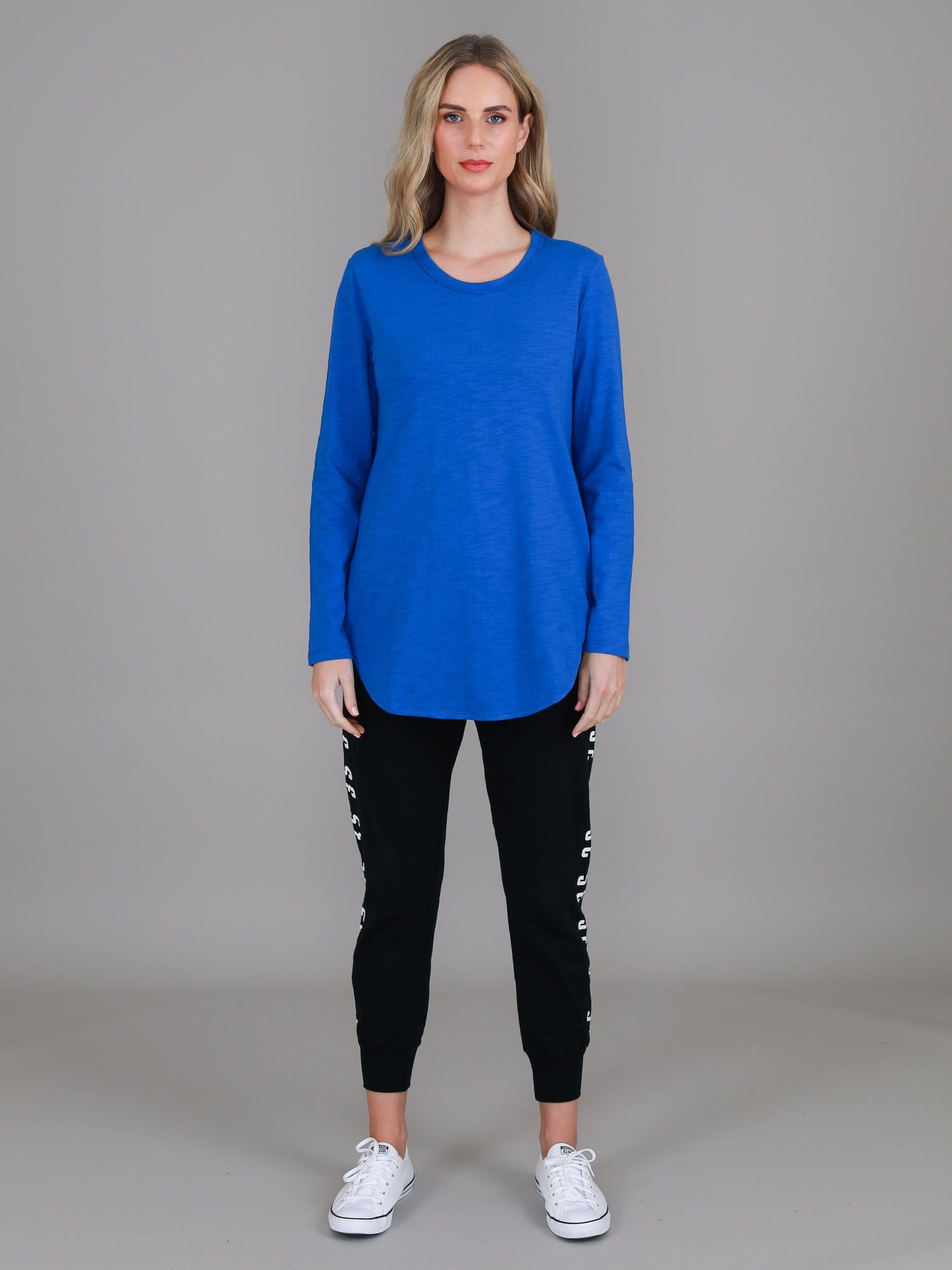 womens basic long sleeve tops #color_supersonic