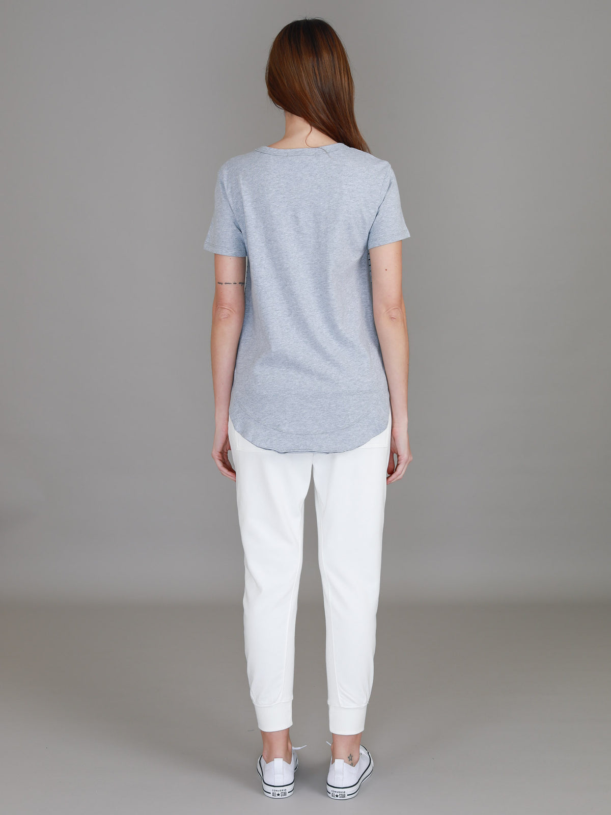 silver star tee grey