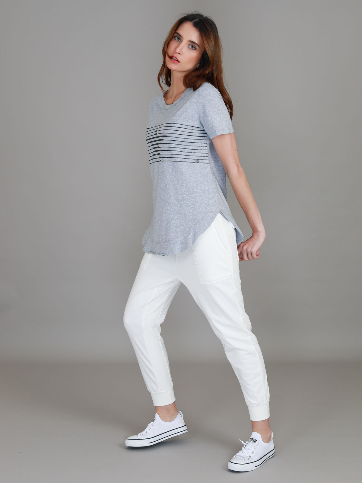 grey star t shirt