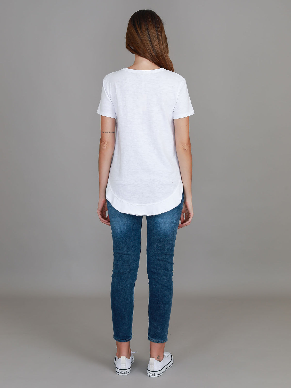 white silver star print