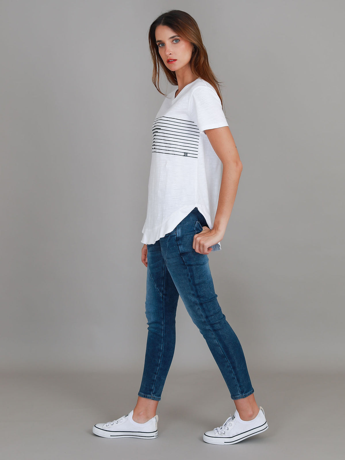 white star tshirt womens