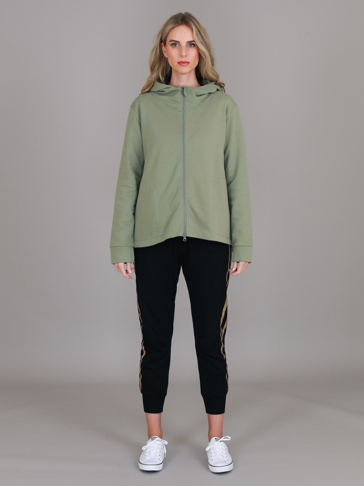 zip up hoodies women #color_wispy green