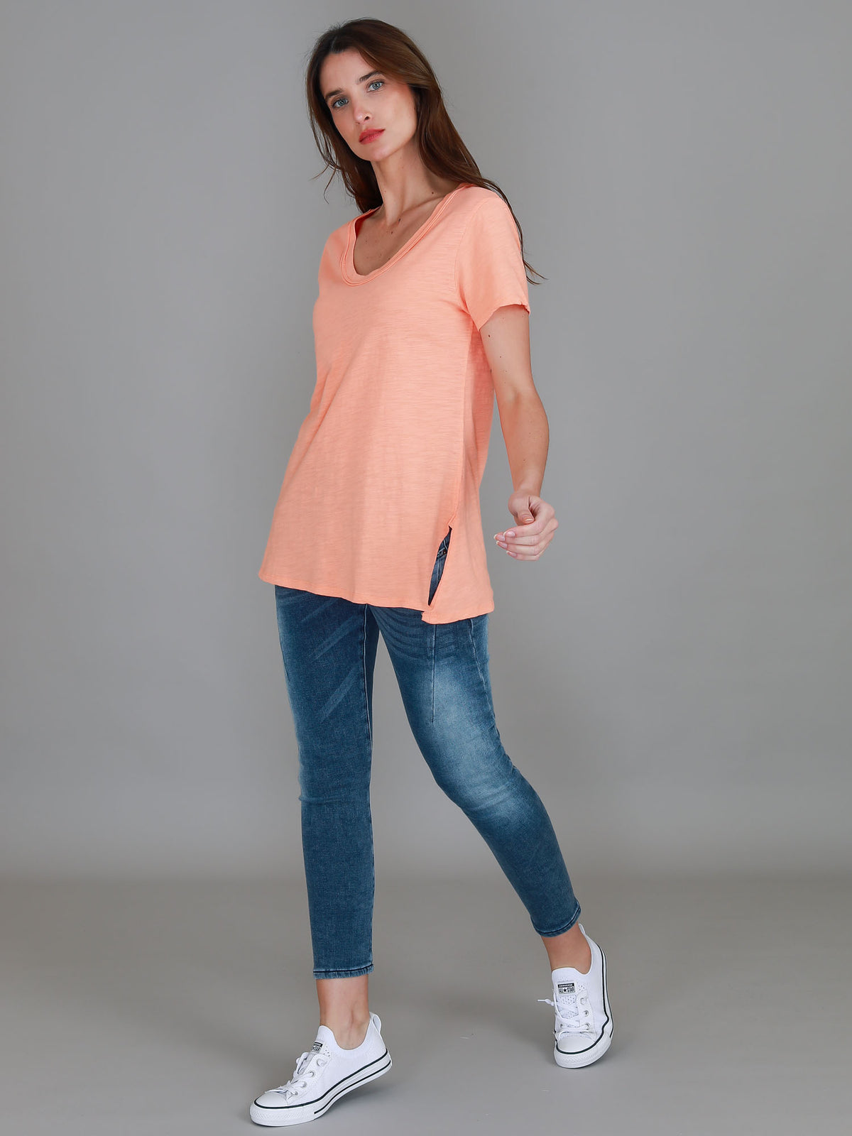orange t shirt womens