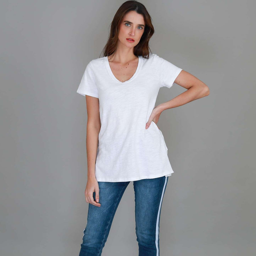 Carla Scoop Neck T Shirt size guide