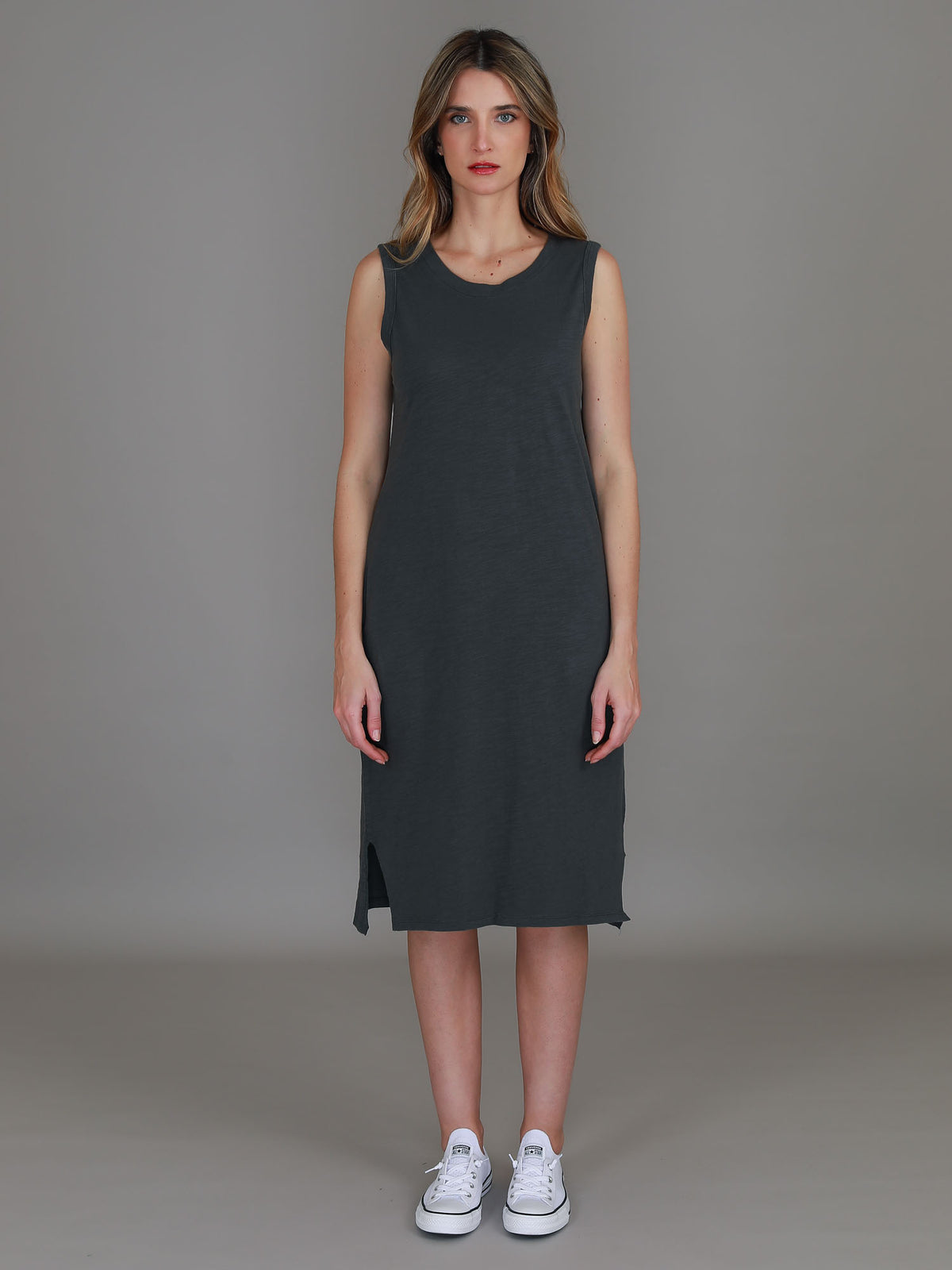 slate grey dress women