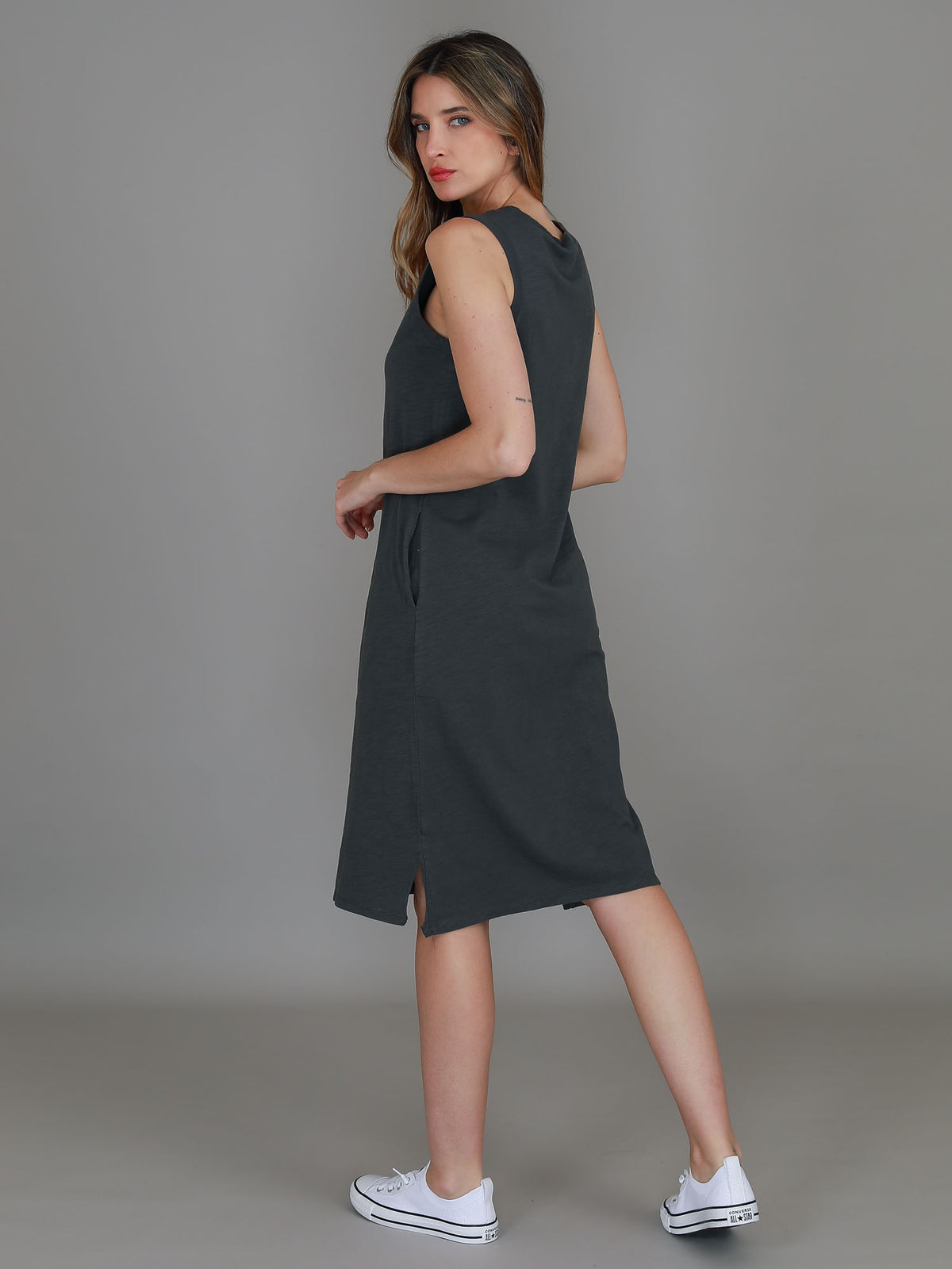 charcoal dress women