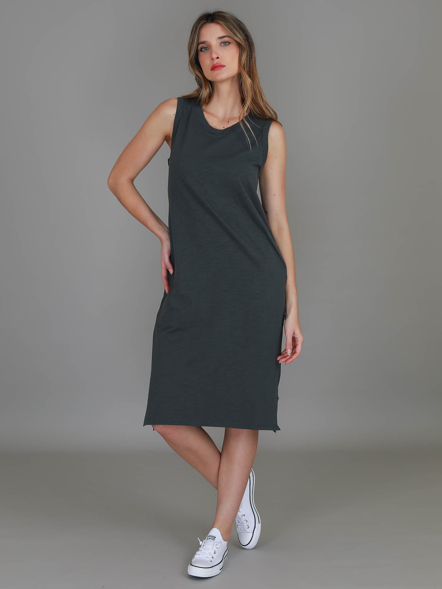dark grey dress #color_charcoal
