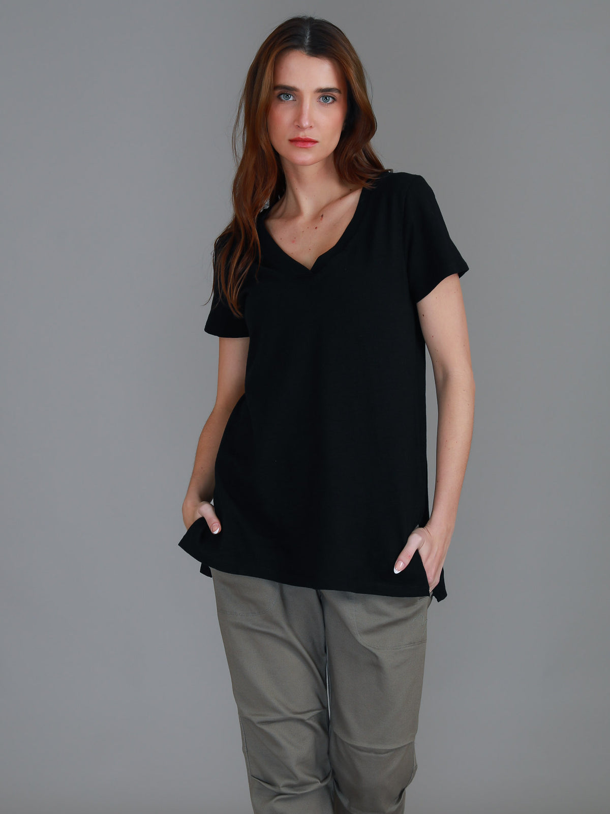 vneck tshirt womens