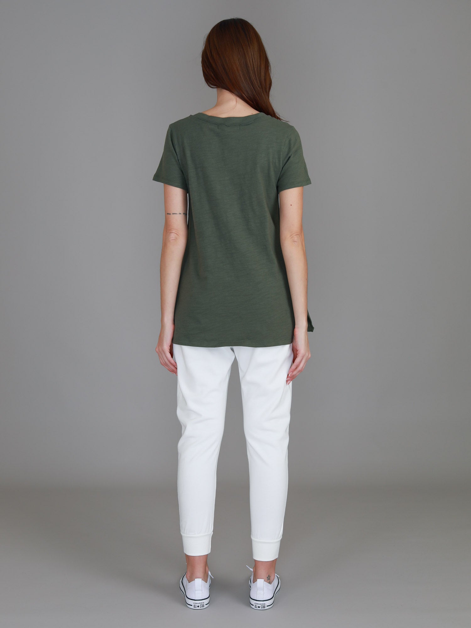 cotton v neck t shirts #color_khaki