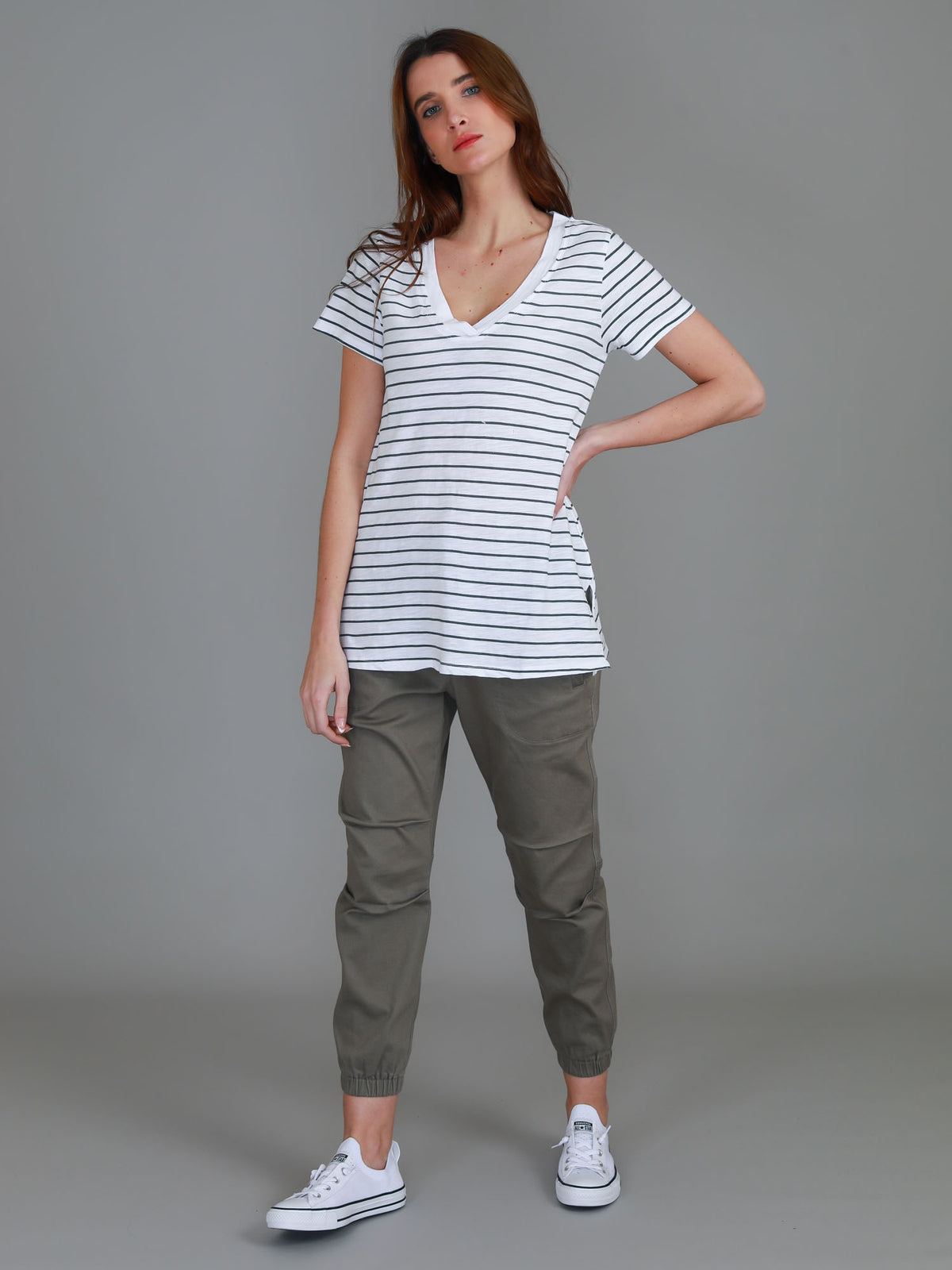 v neck top womens