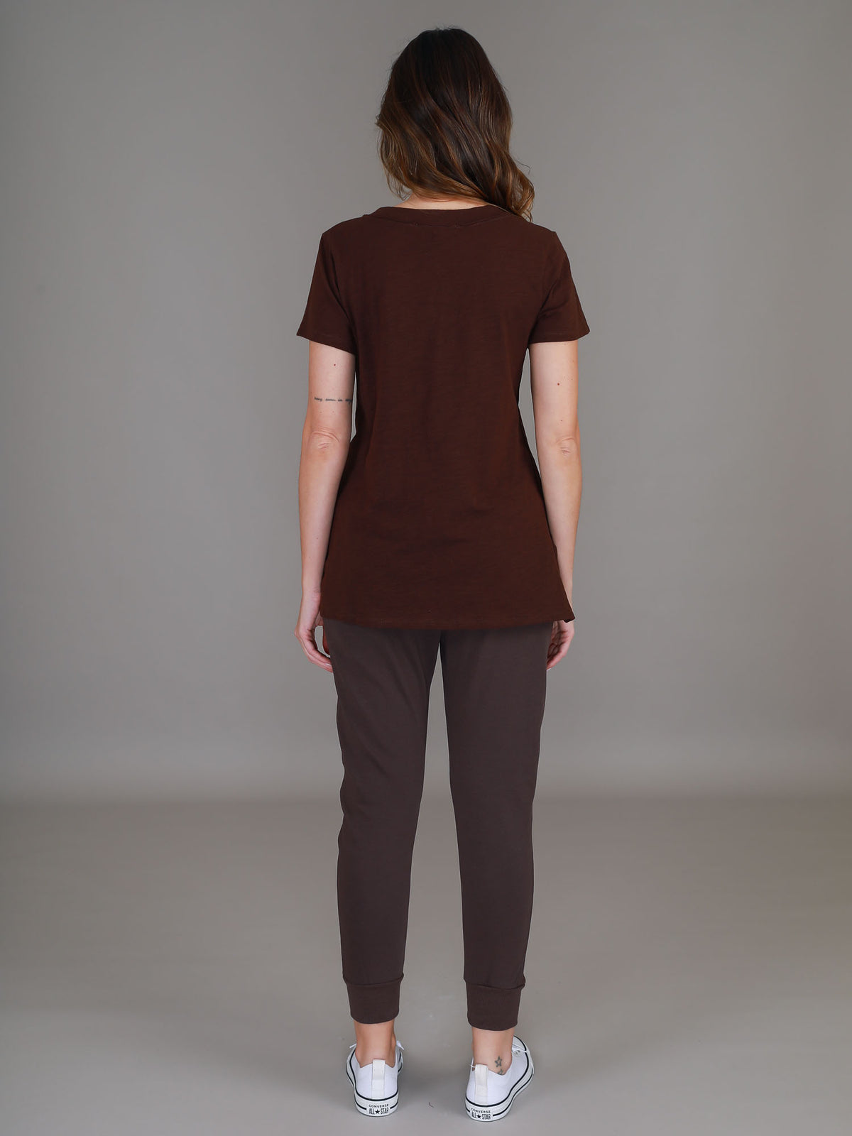 truffle v neck top #color_truffle