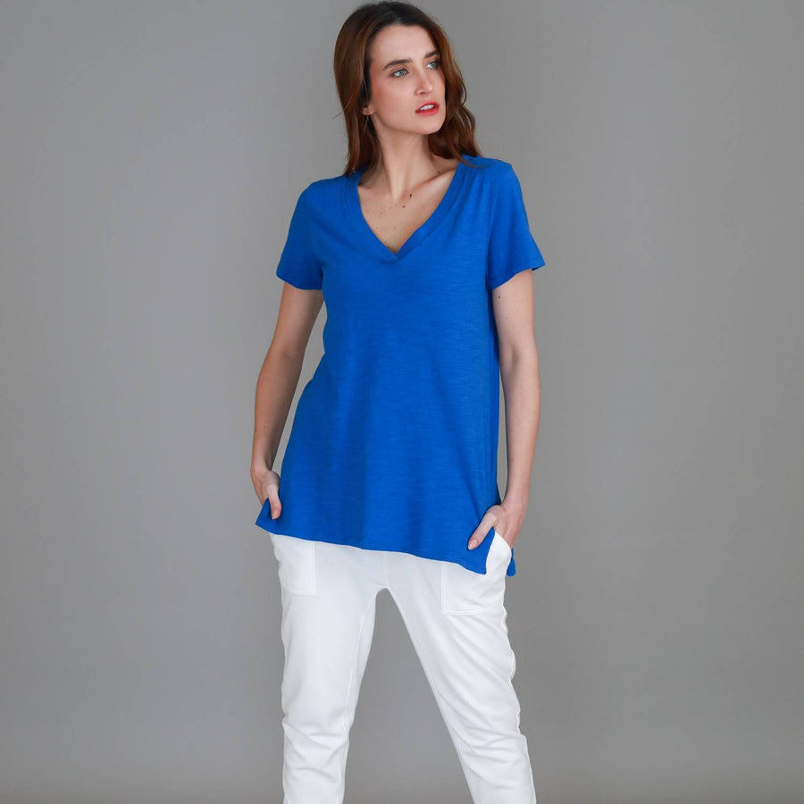 Frankie V Neck T Shirt size guide