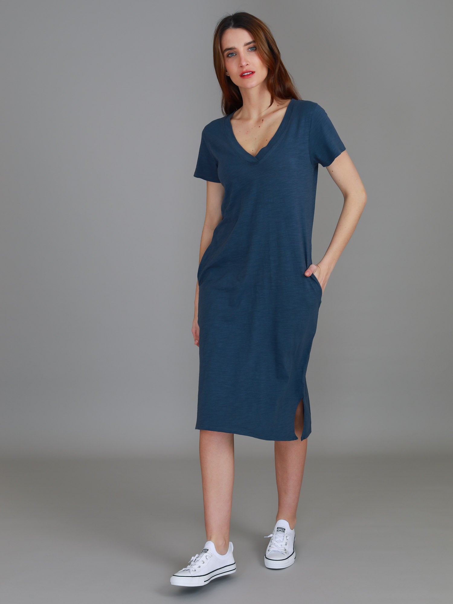 midi summer dress #color_indigo