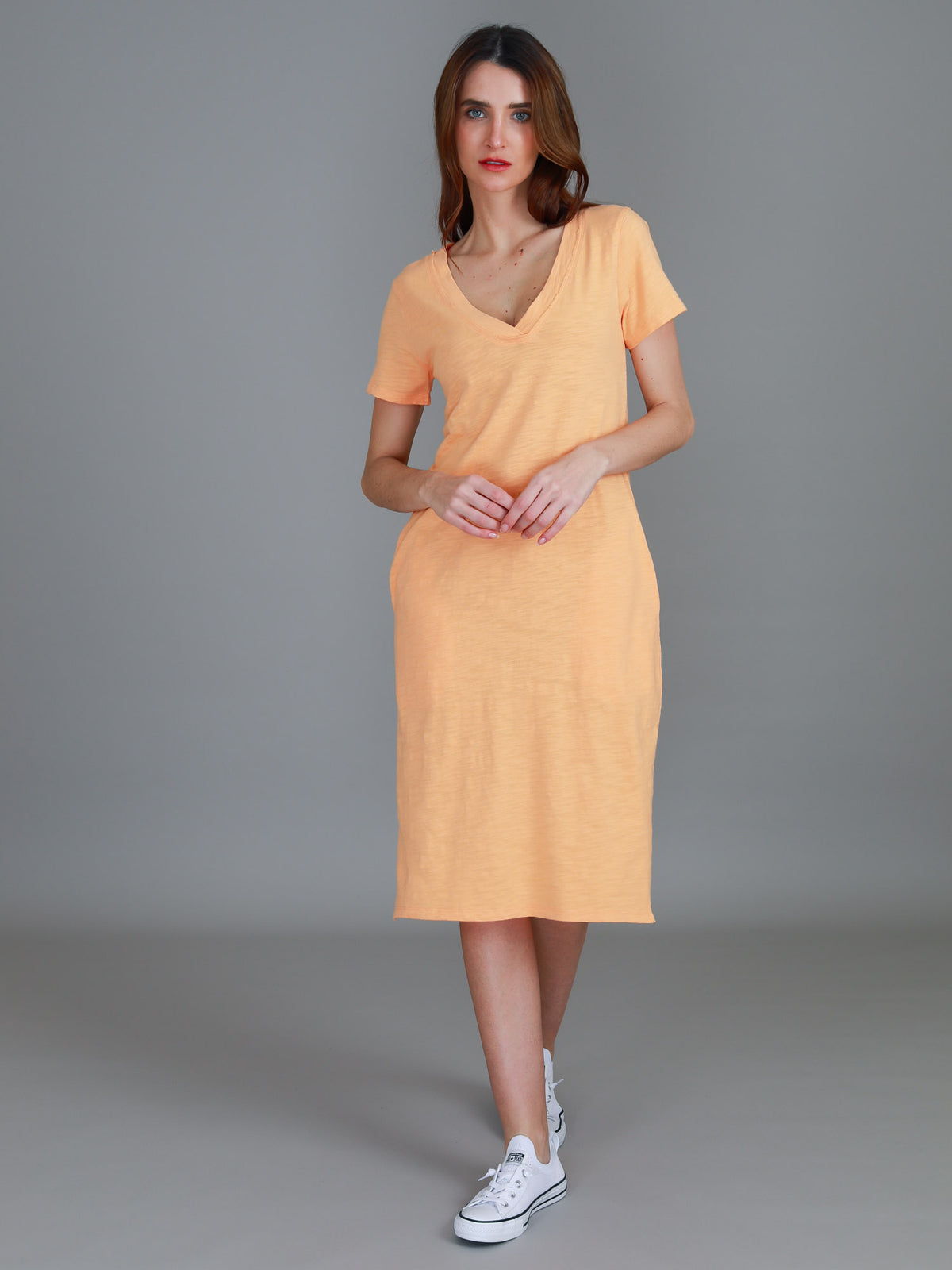 orange dresses