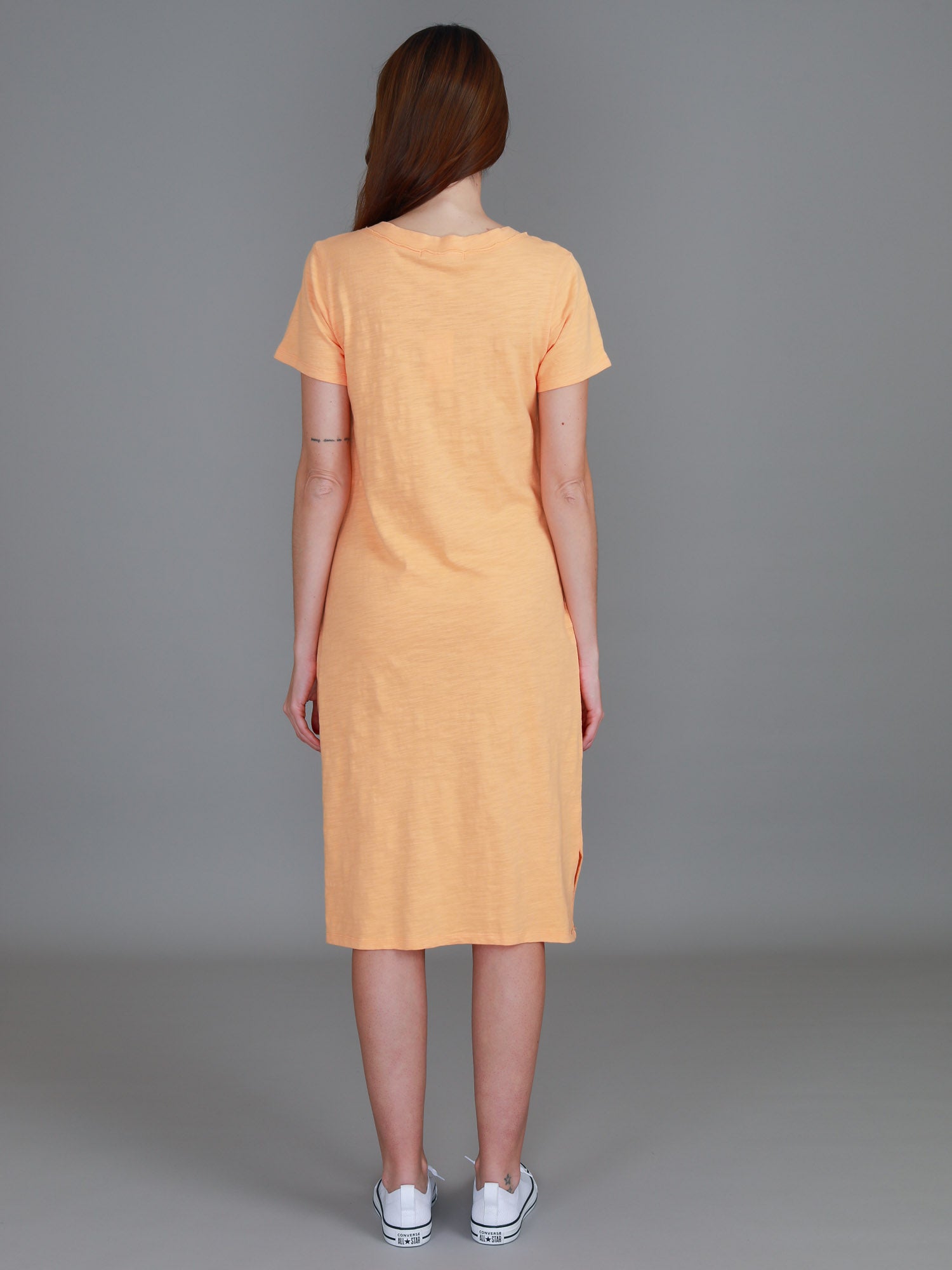 knee length dress #color_melon