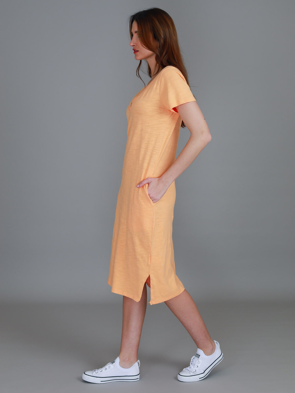 orange dress